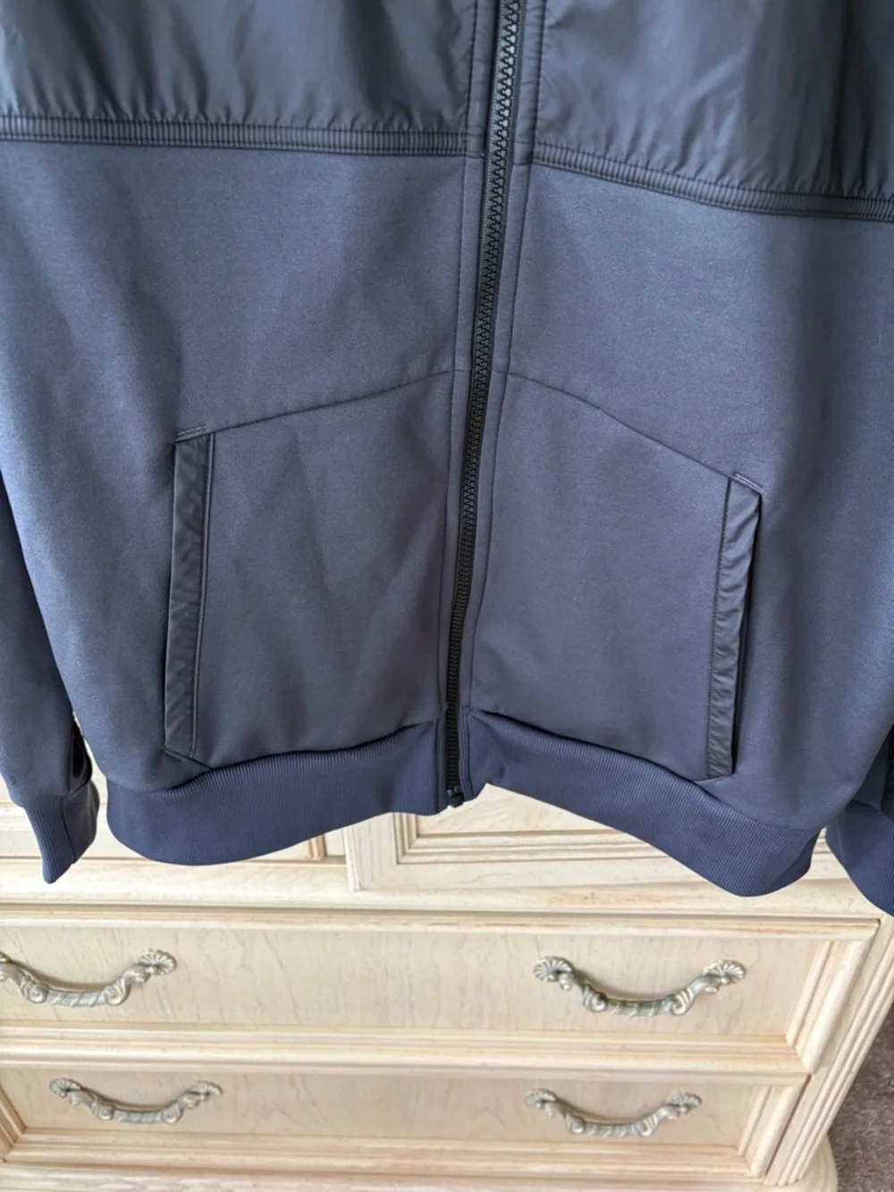 The North Face Men's Charcoal Hooded Zip-Up Jacket